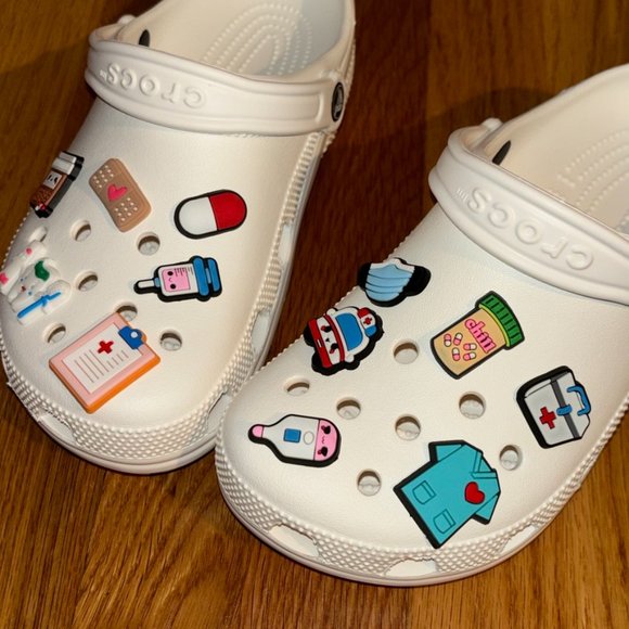 Crocs Charm Nurse Doctor Healthcare Medical 12 piece set - Picture 3 of 4